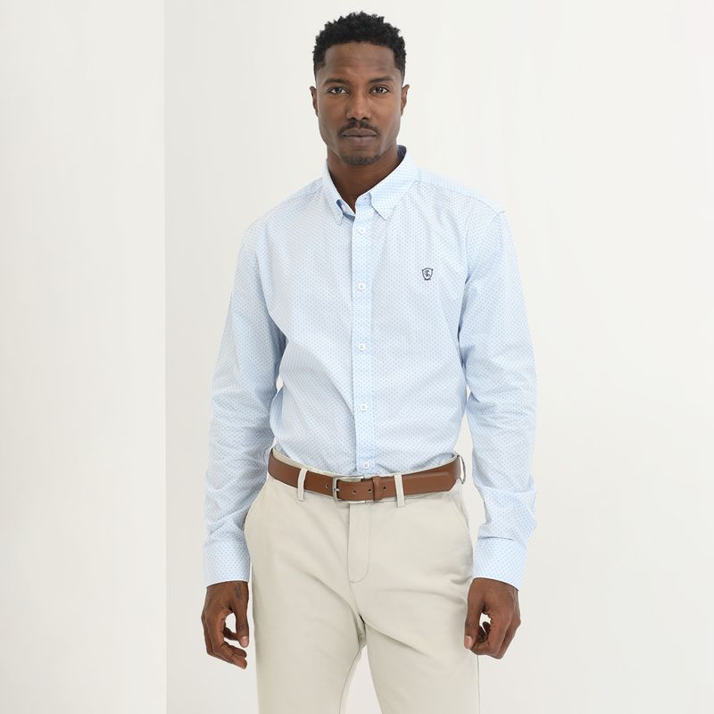 CHRISTIAN LACROIX - Camisa 100% Algodón Sport Hombre Christian Lacroix