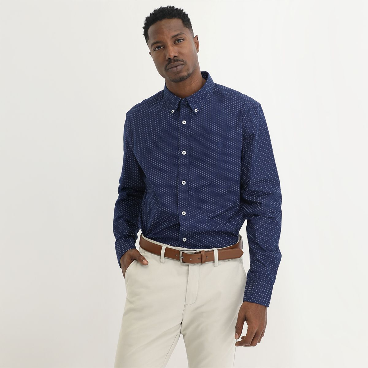 CHRISTIAN LACROIX - Camisa 100% Algodón Sport Hombre Christian Lacroix