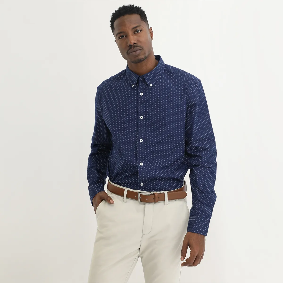 CHRISTIAN LACROIX - Camisa 100% Algodón Sport Hombre Christian Lacroix