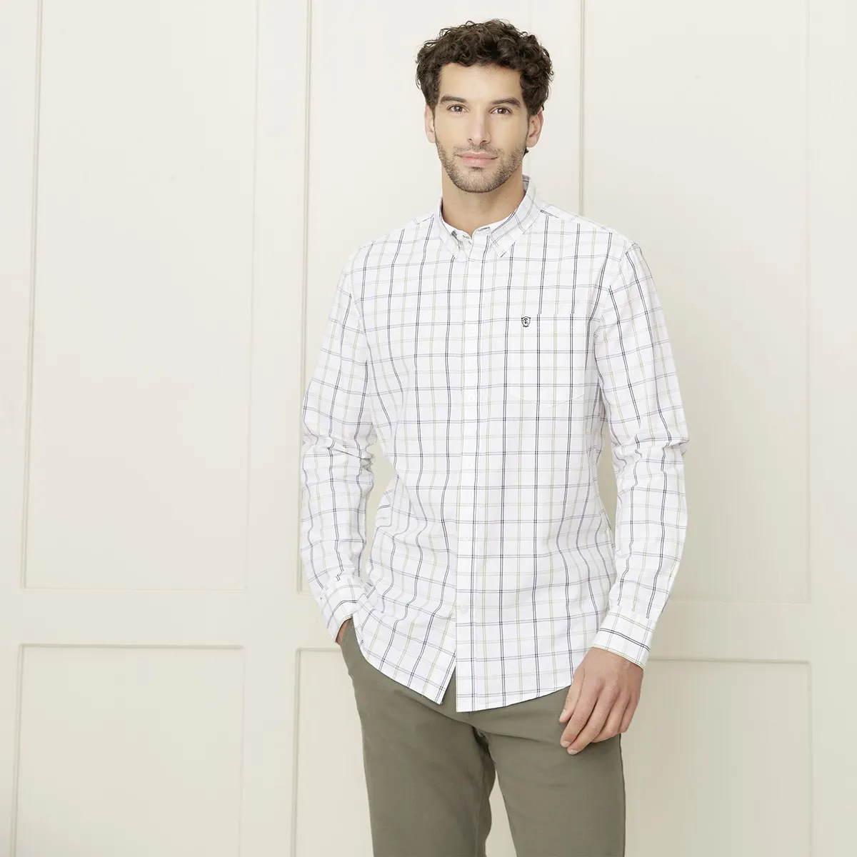 CHRISTIAN LACROIX - Camisa 100% Algodón Casual Hombre Christian Lacroix