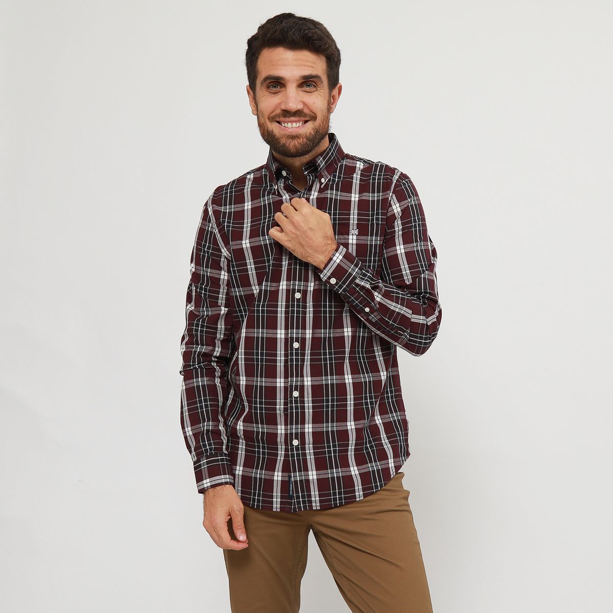UNIVERSITY CLUB - Camisa 100% Algodón Casual Hombre University Club