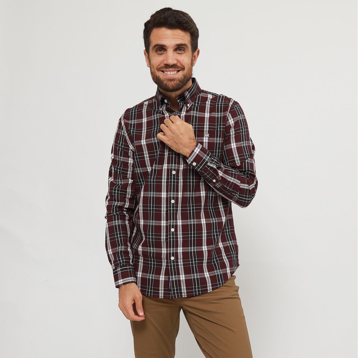 UNIVERSITY CLUB - Camisa 100% Algodón Casual Hombre University Club