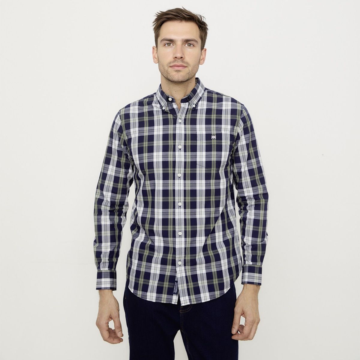 UNIVERSITY CLUB - Camisa 100% Algodón Casual Hombre University Club