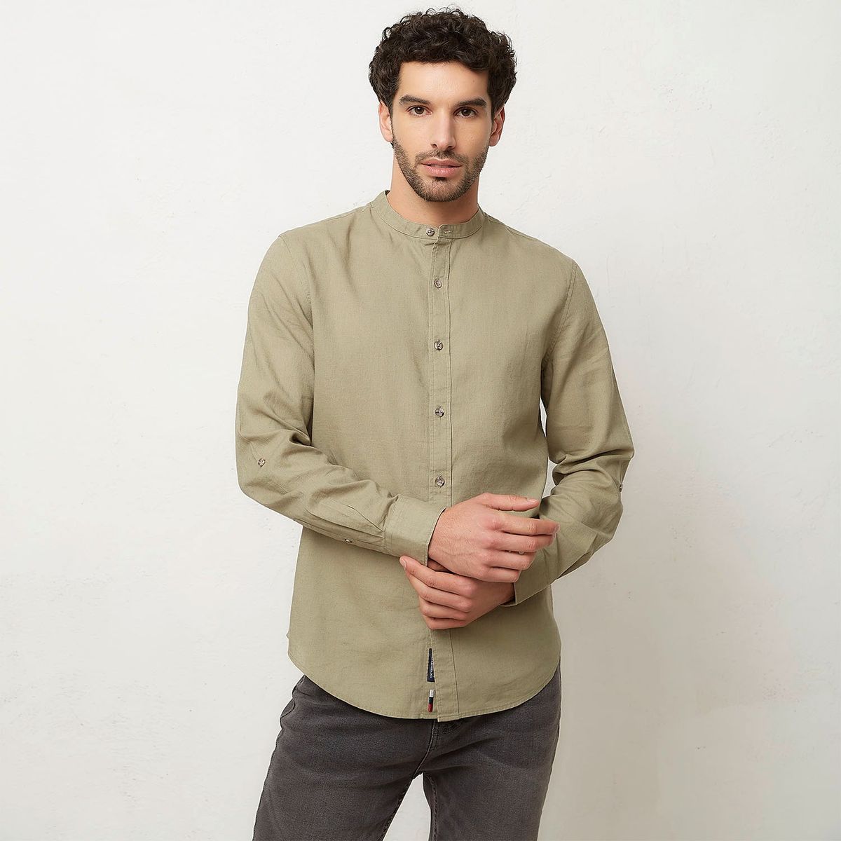 UNIVERSITY CLUB - Camisa Lino Casual Hombre University Club