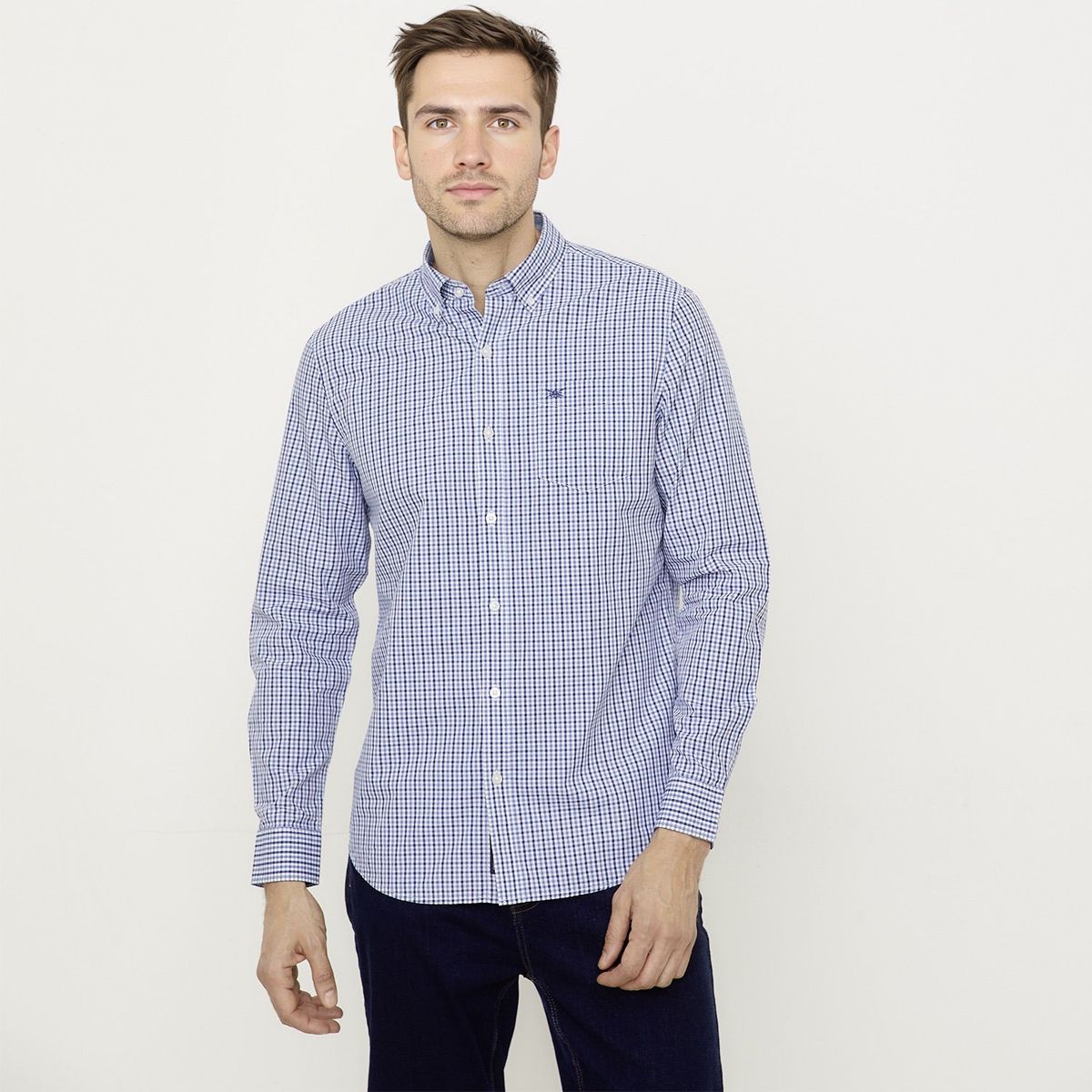 UNIVERSITY CLUB - Camisa 100% Algodón Casual Hombre University Club