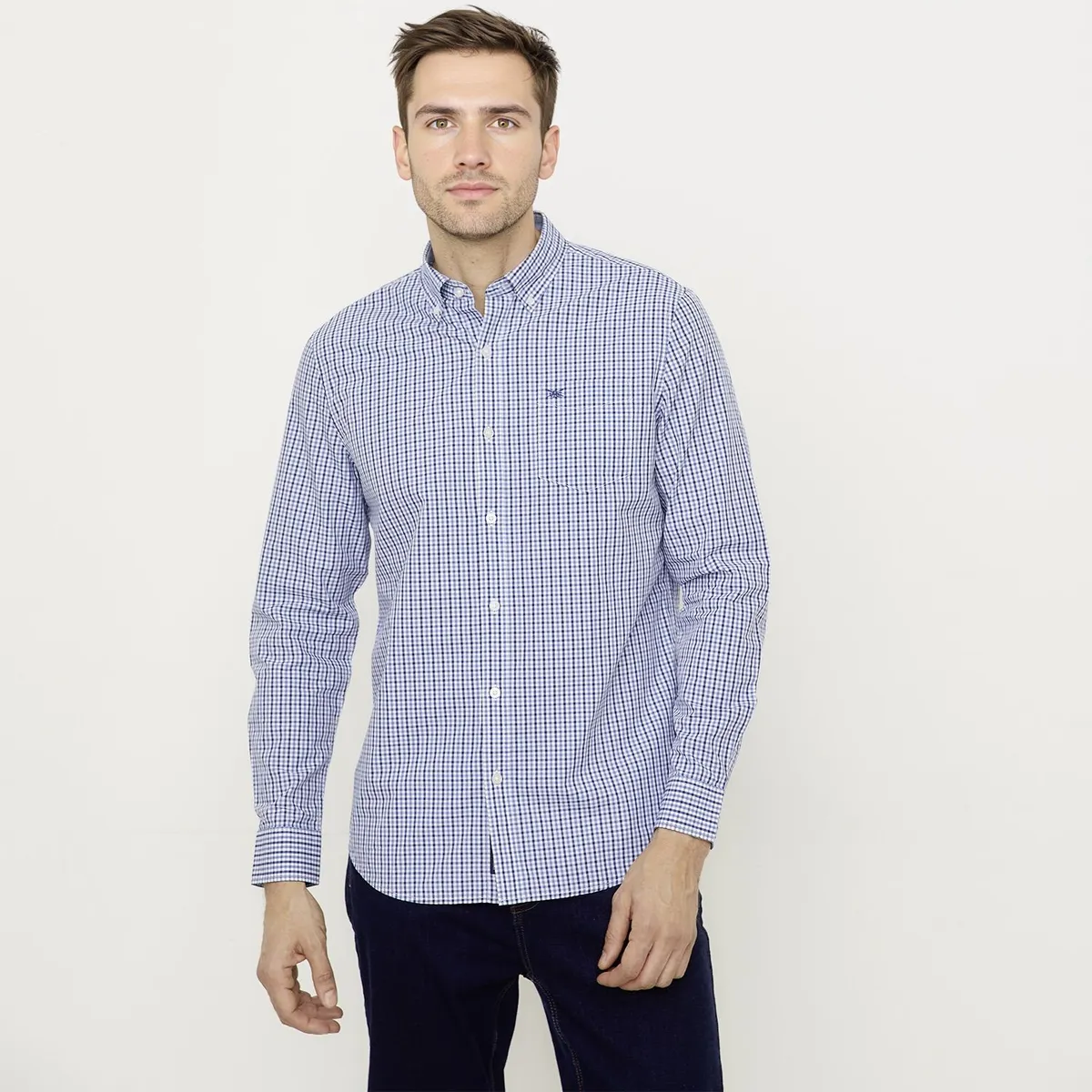 UNIVERSITY CLUB - Camisa 100% Algodón Casual Hombre University Club