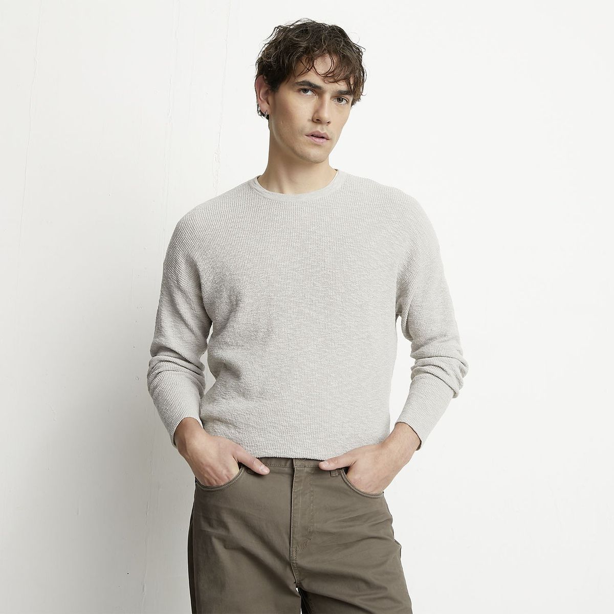 BASEMENT - Chompa Algodón Casual Hombre Basement