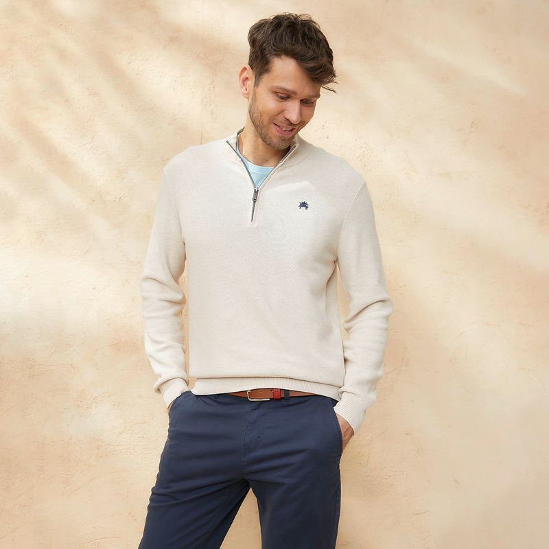 CASCAIS - Chompa 100% Algodón Casual Hombre Cascais