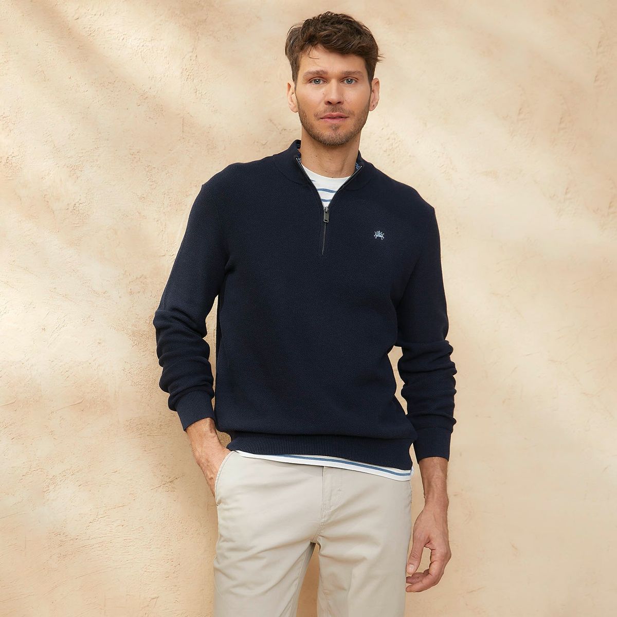 CASCAIS - Chompa 100% Algodón Casual Hombre Cascais