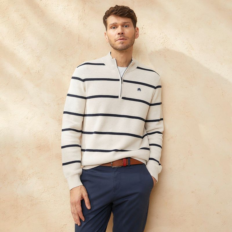 CASCAIS - Chompa 100% Algodón Casual Hombre Cascais