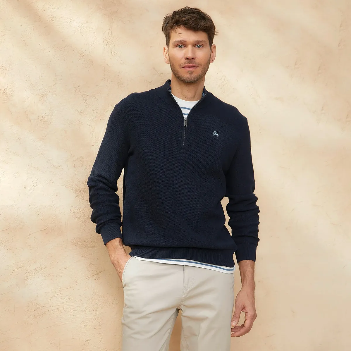 CASCAIS - Chompa 100% Algodón Casual Hombre Cascais