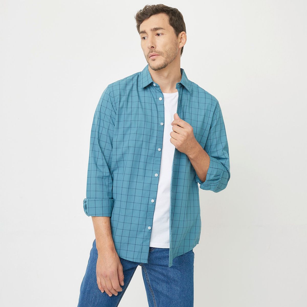 NEWPORT - Camisa Algodón Sport Hombre Newport