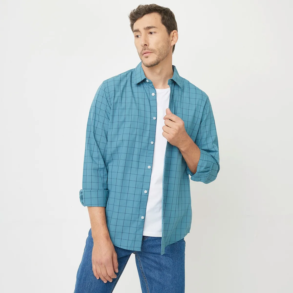 NEWPORT - Camisa Algodón Sport Hombre Newport