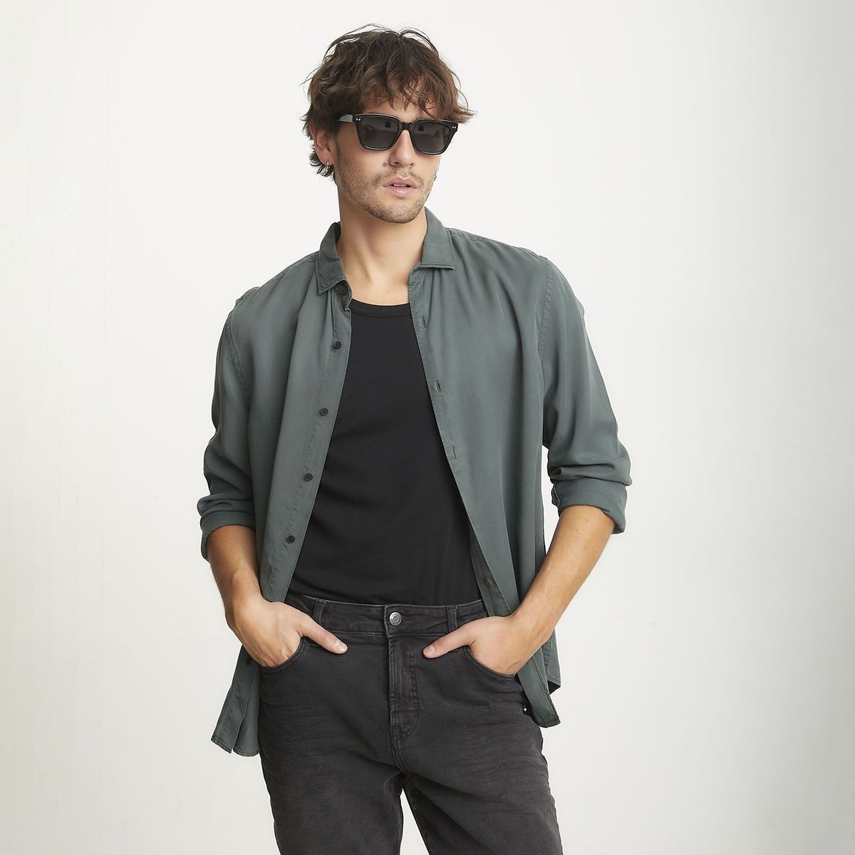 BASEMENT - Camisa Casual Hombre Mossimo