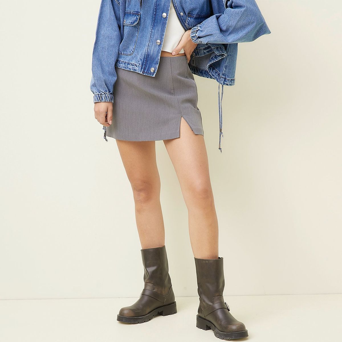 SYBILLA - Falda Mini Casual Mujer Sybilla