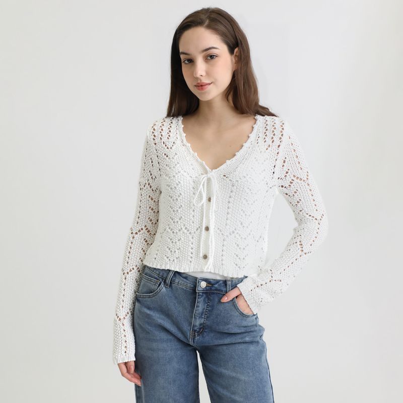 DOO AUSTRALIA - Cardigan 100% Algodón Mujer Doo Australia