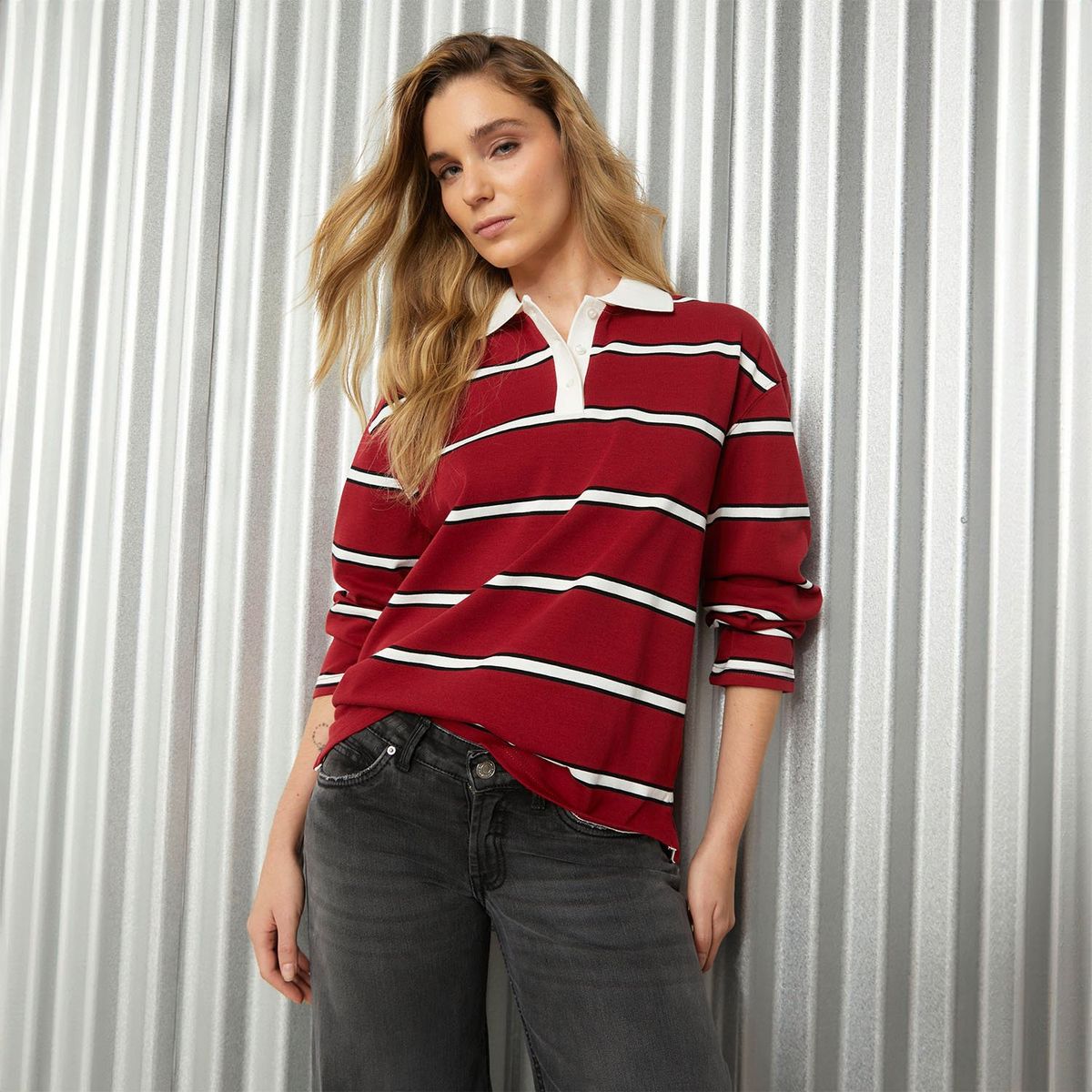 DENIMLAB - Polo Casual Mujer Denimlab