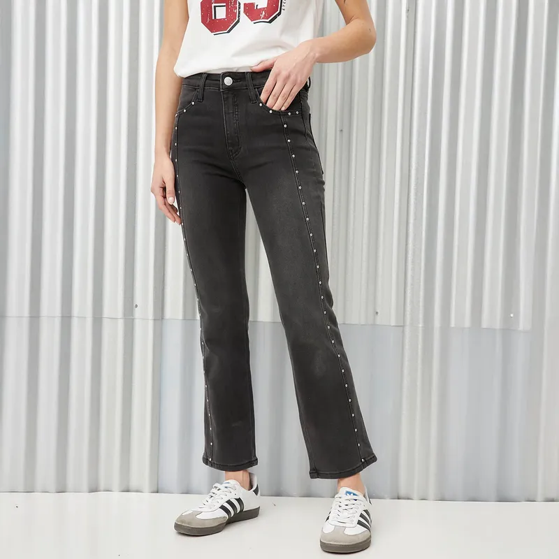 DENIMLAB - Jean Flare Tiro Medio Mujer Denimlab