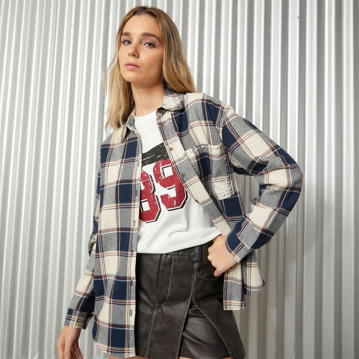 DENIMLAB - Blusa Casual Mujer Denimlab