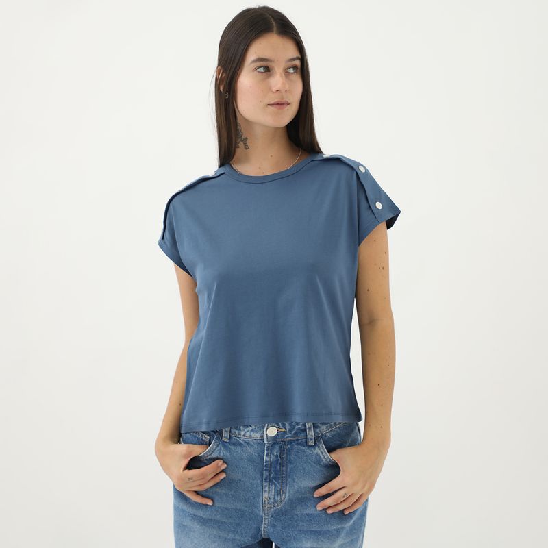 DENIMLAB - Polo Casual Mujer Denimlab