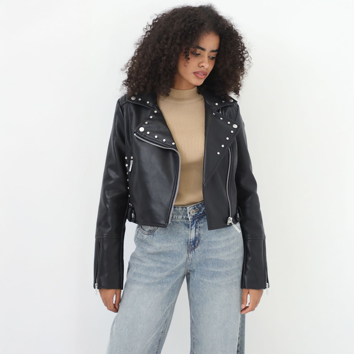 DENIMLAB - Casaca Biker Mujer Denimlab
