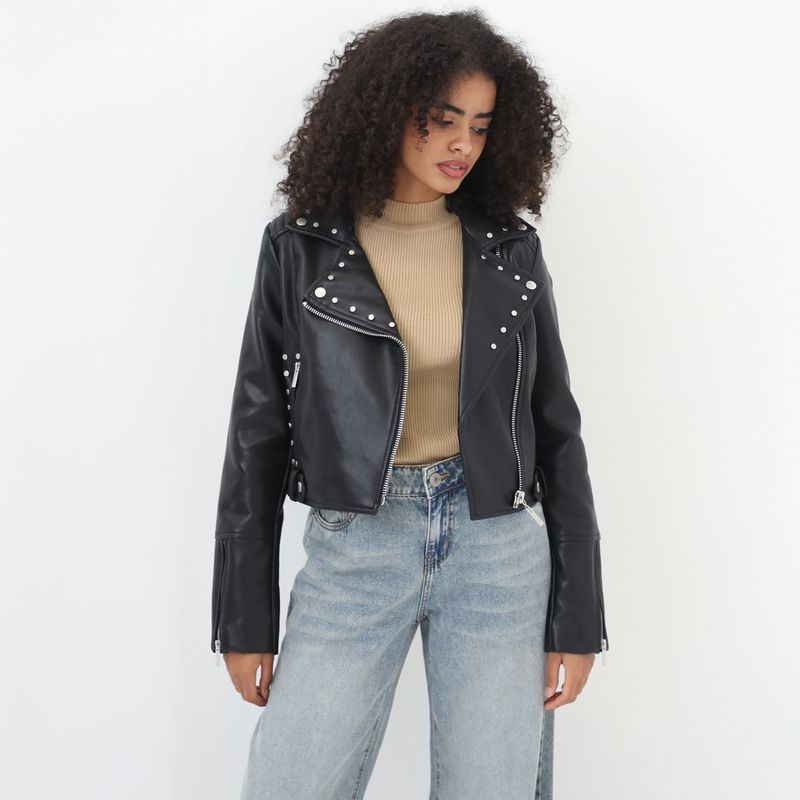 DENIMLAB - Casaca Biker Mujer Denimlab
