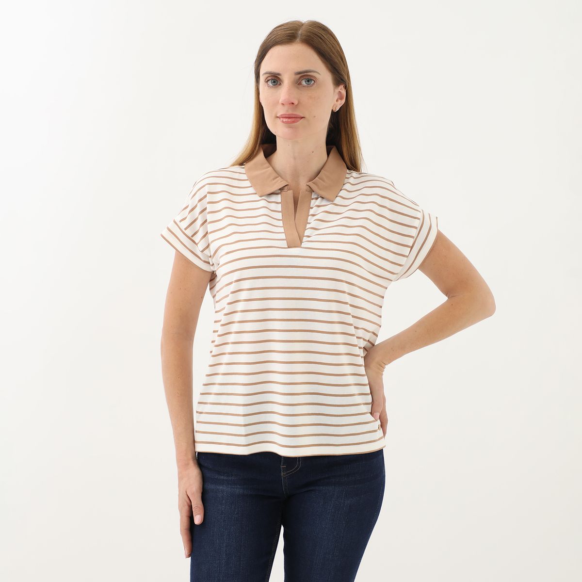 APOLOGY - Polo Manga Corta Casual Mujer Apology