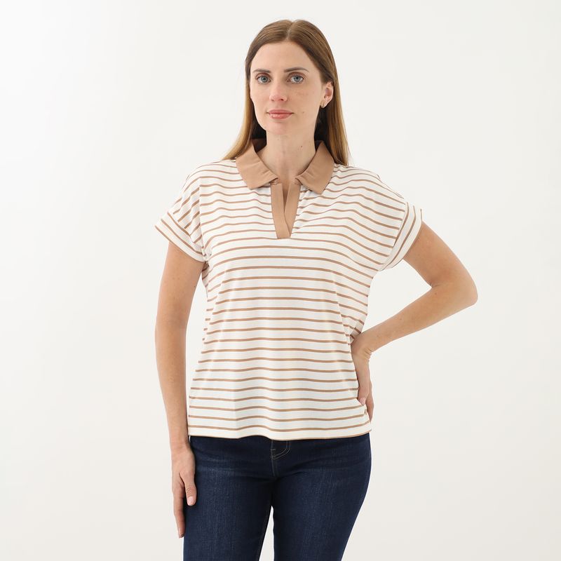 APOLOGY - Polo Manga Corta Casual Mujer Apology