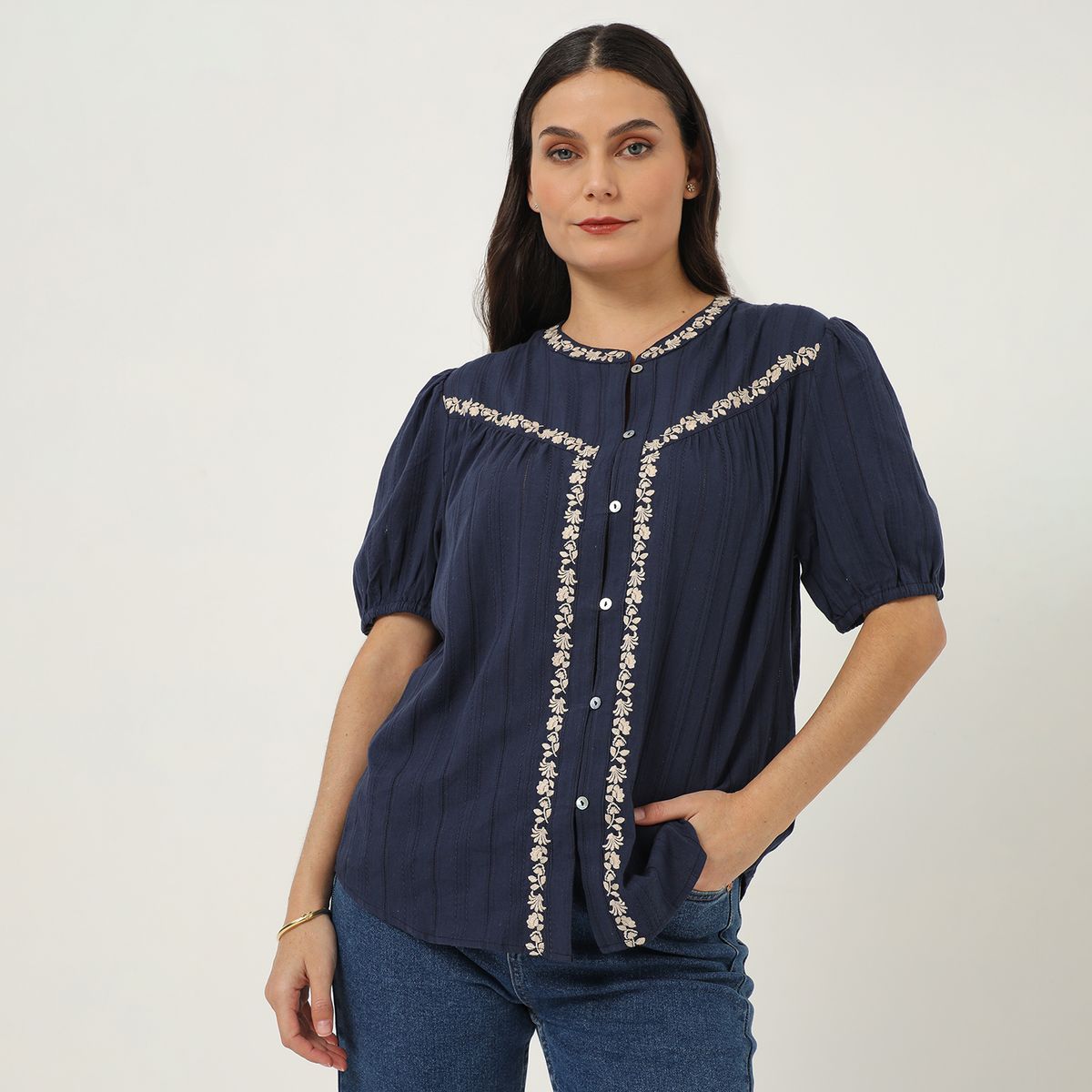 NEWPORT - Blusa Casual 100% Algodón Mujer Newport