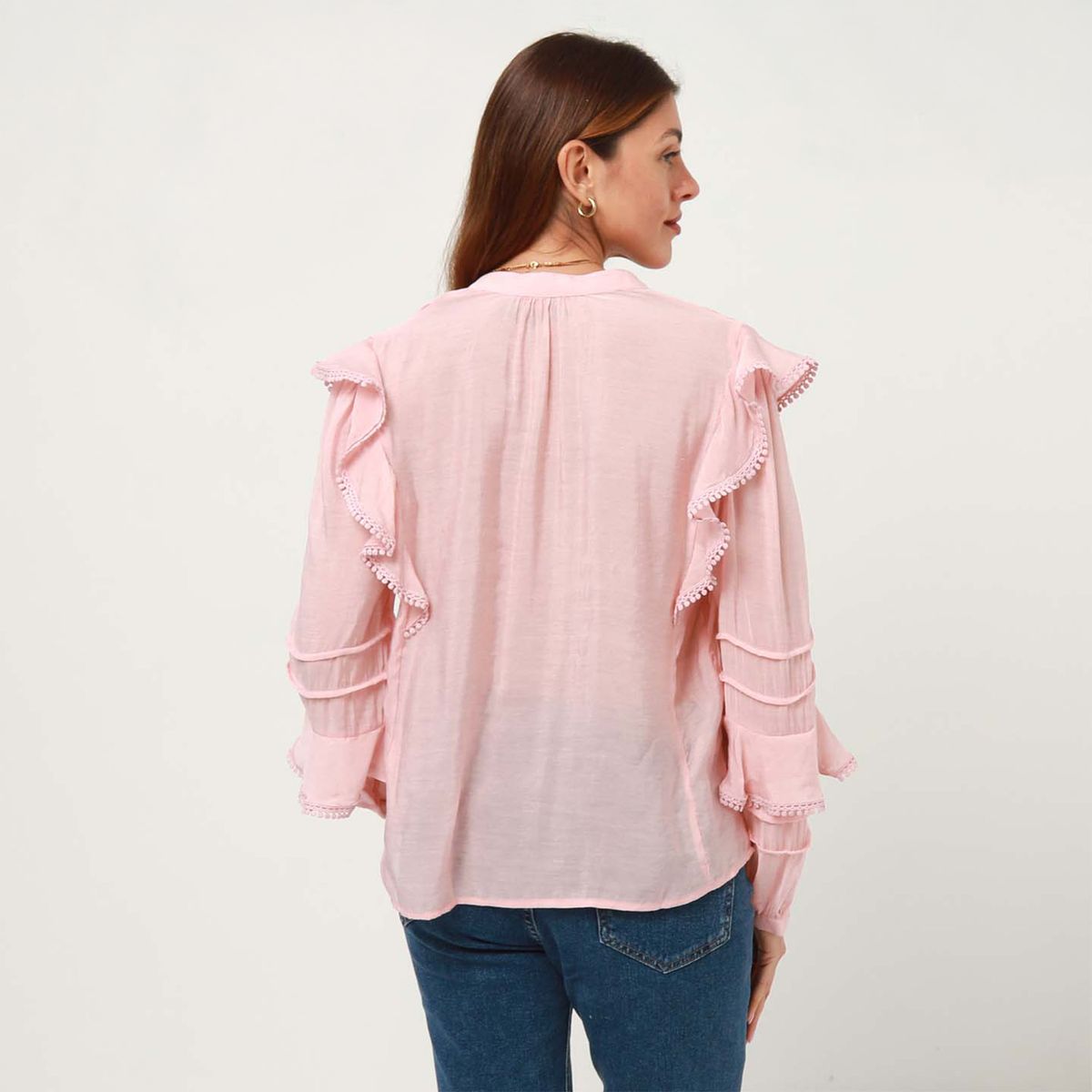 UNIVERSITY CLUB - Blusa Manga Larga Casual Mujer University Club