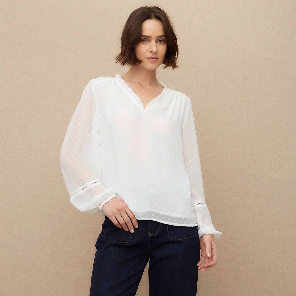 UNIVERSITY CLUB - Blusa Manga Larga Casual Mujer University Club