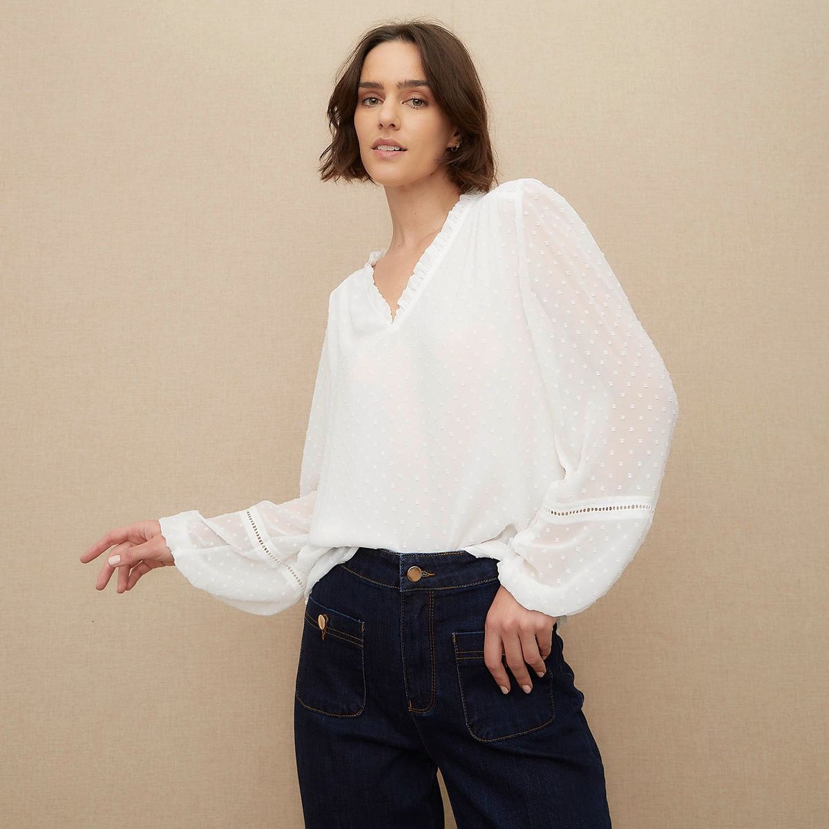 UNIVERSITY CLUB - Blusa Manga Larga Casual Mujer University Club