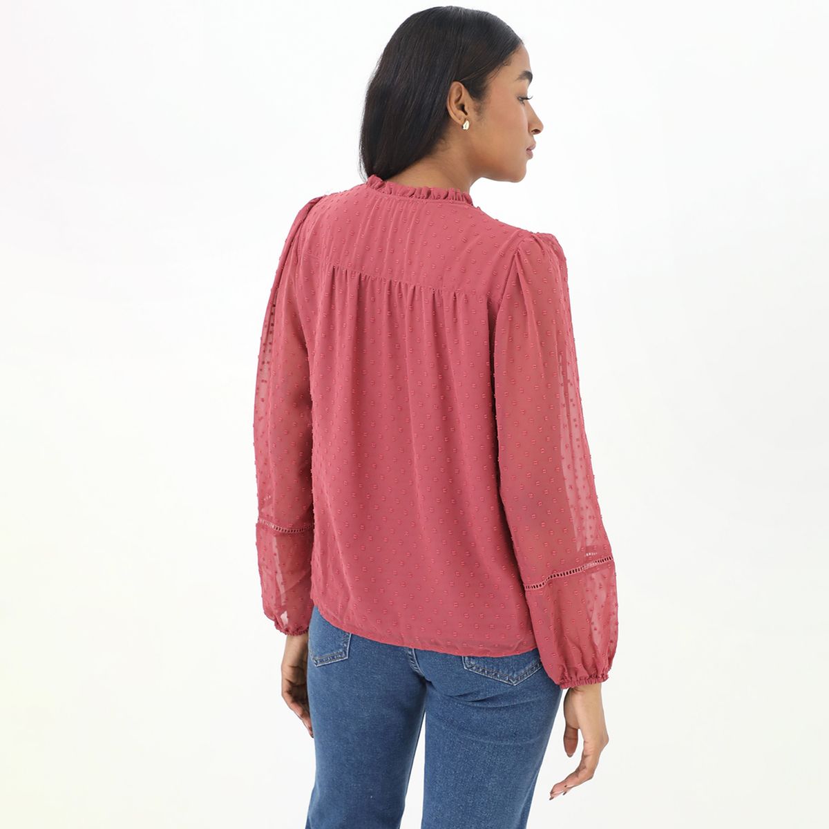 UNIVERSITY CLUB - Blusa Manga Larga Casual Mujer University Club