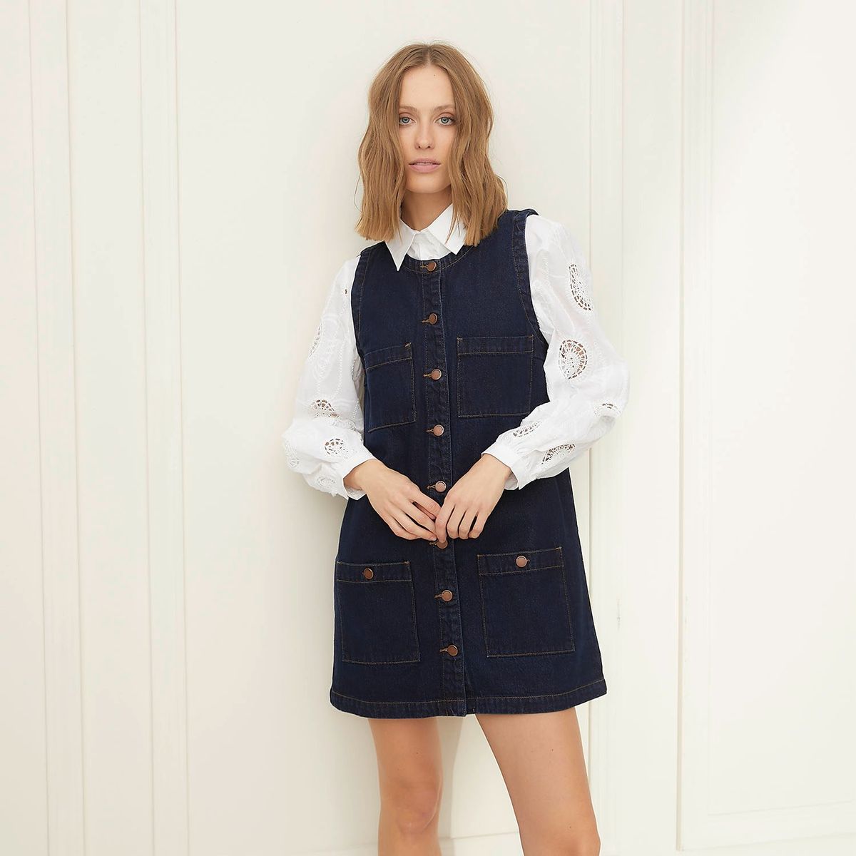 BASEMENT - Vestido Corto Casual Mujer Basement