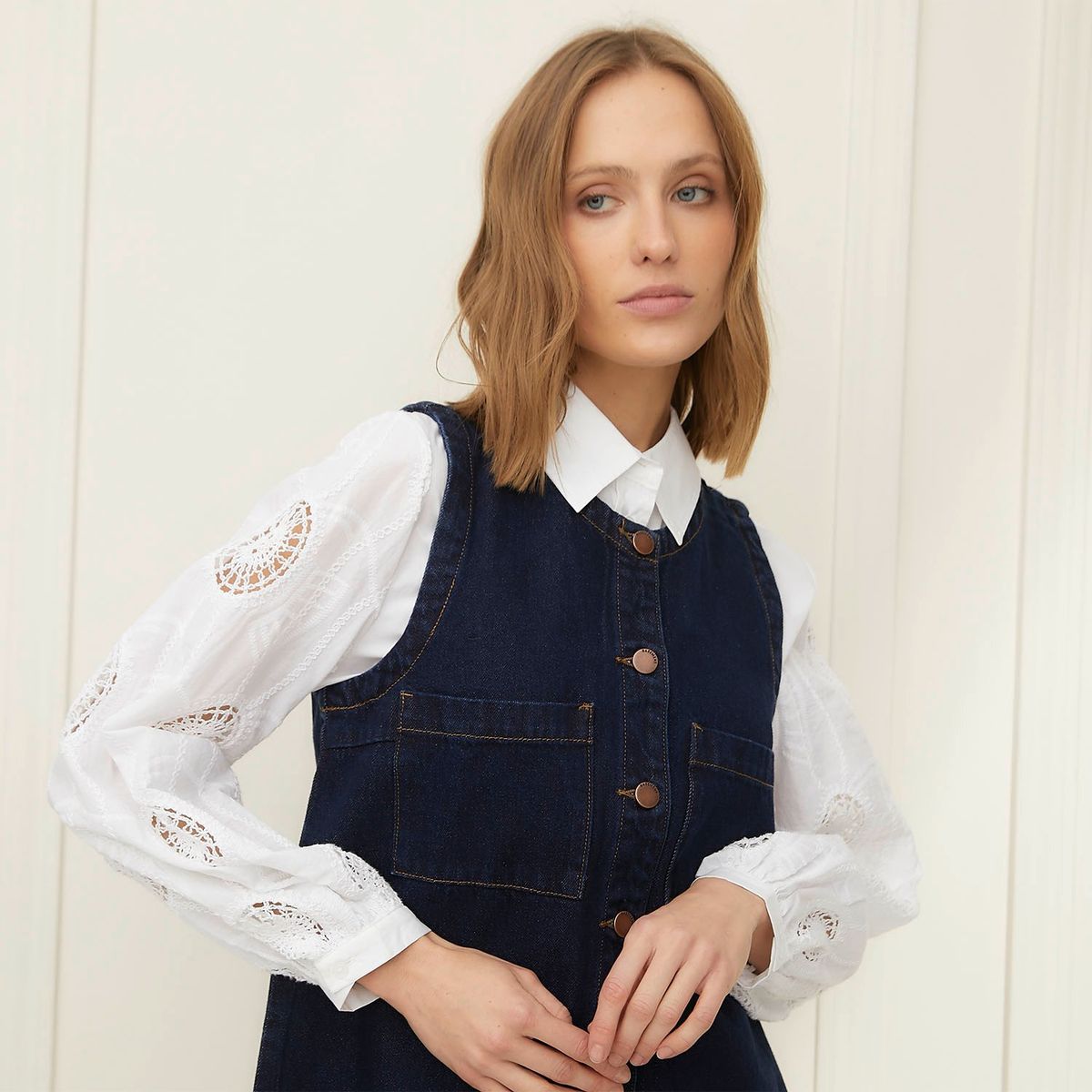 BASEMENT - Vestido Corto Casual Mujer Basement