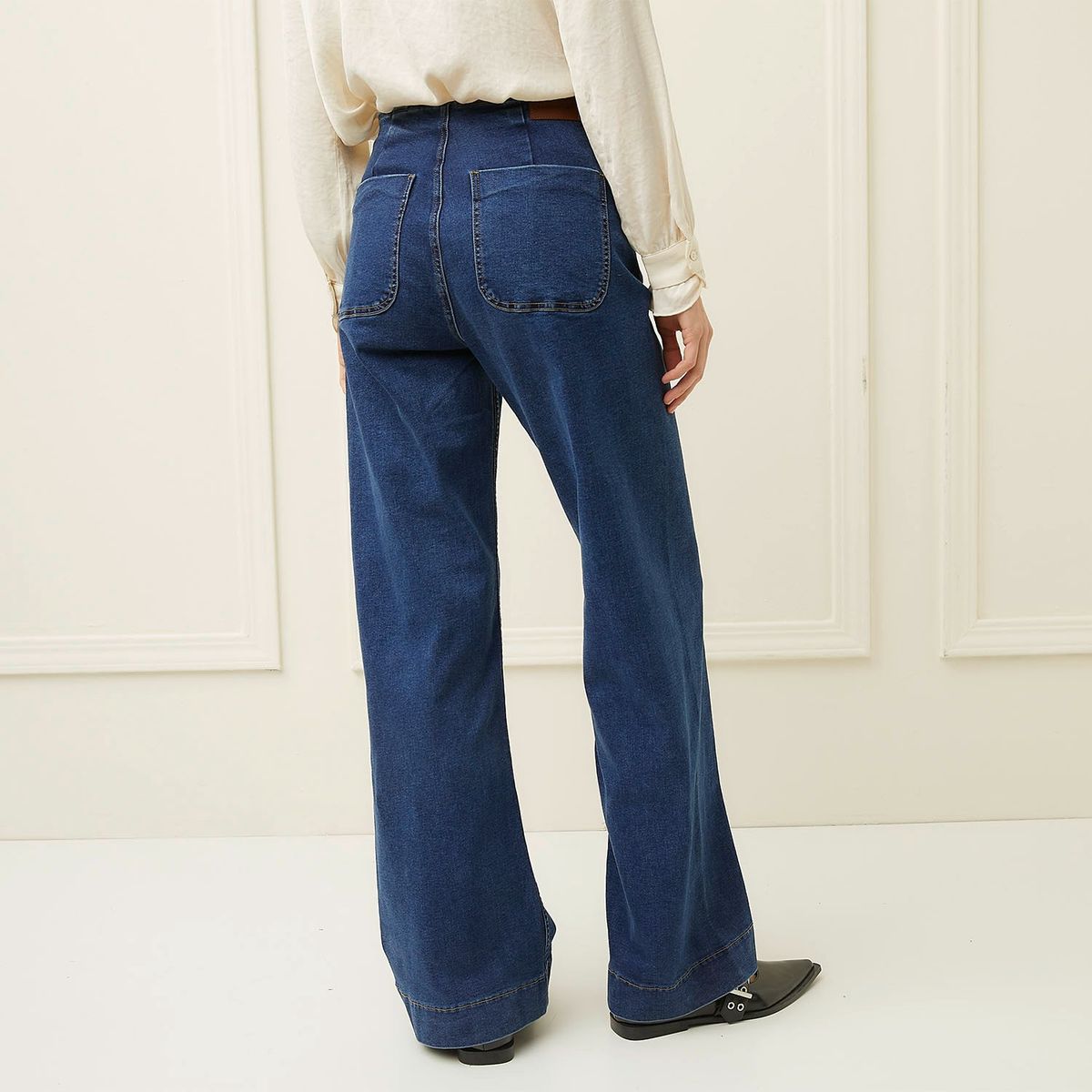 BASEMENT - Jean Wide Algodón Mujer Basement