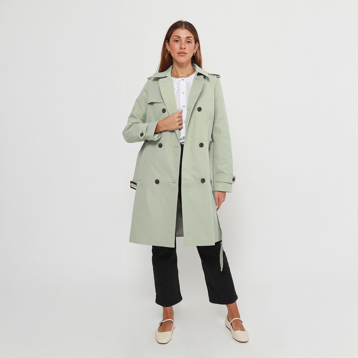 BASEMENT - Trench Casual Mujer Basement