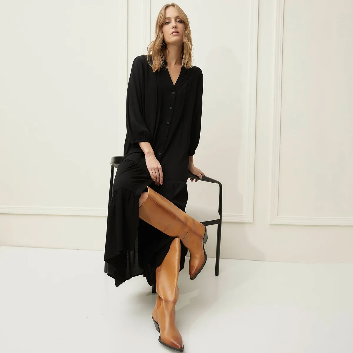 BASEMENT - Vestido Corto Casual Mujer Basement