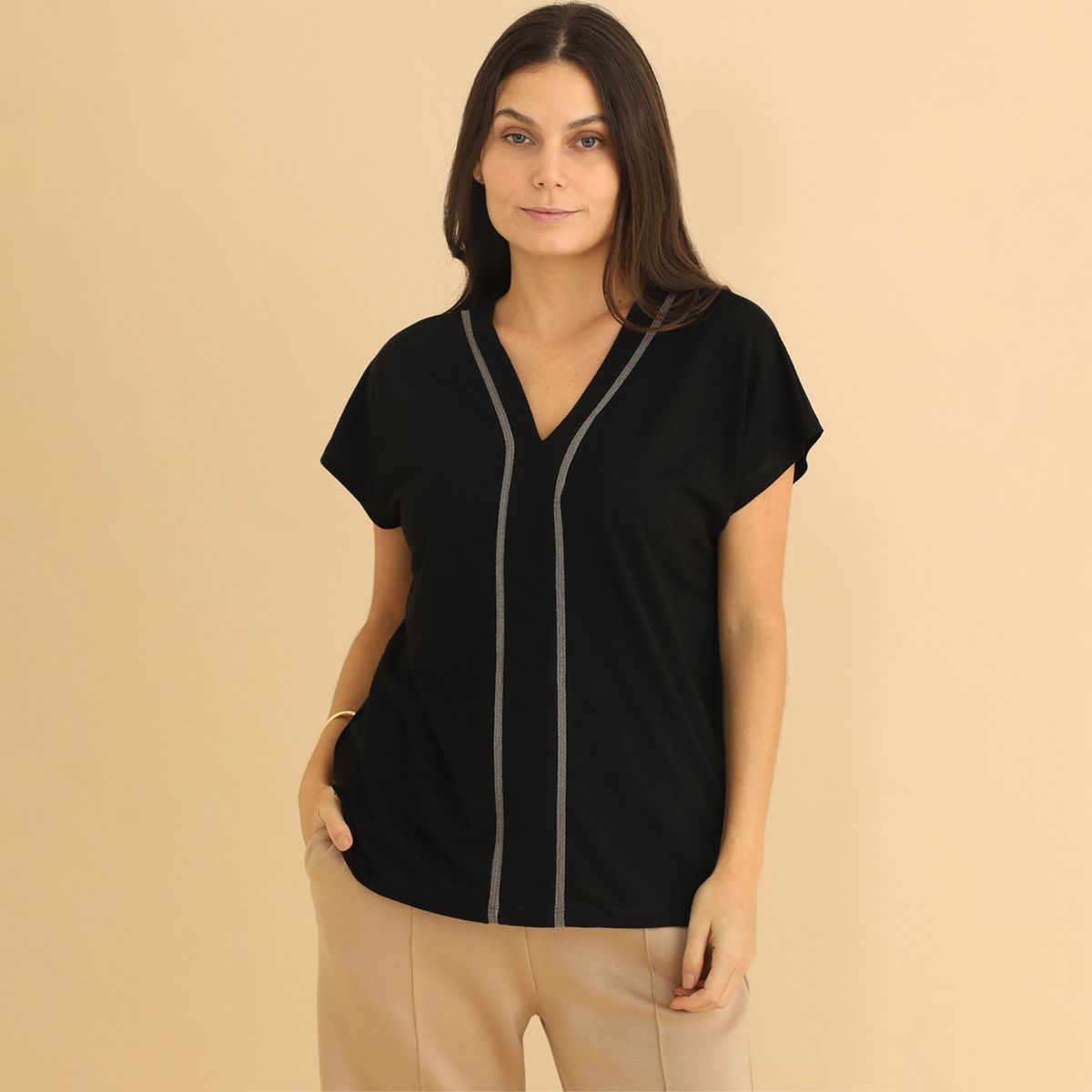 APOLOGY - Polo Manga Corta Casual Mujer Apology