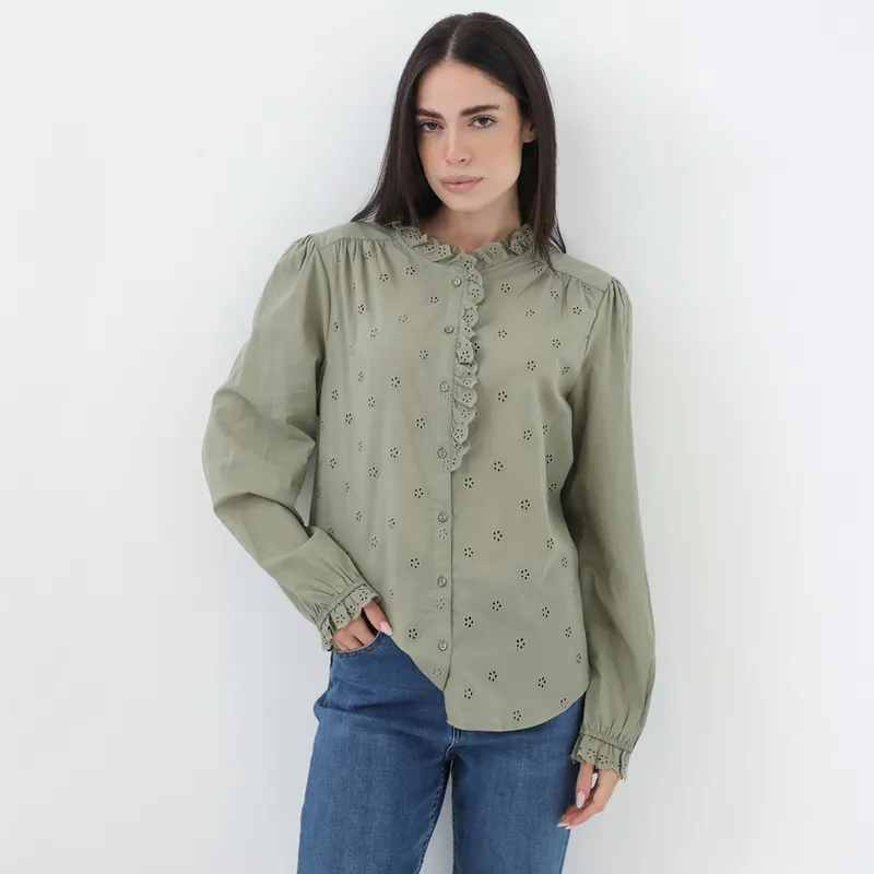 UNIVERSITY CLUB - Blusa Manga Larga Casual Mujer University Club