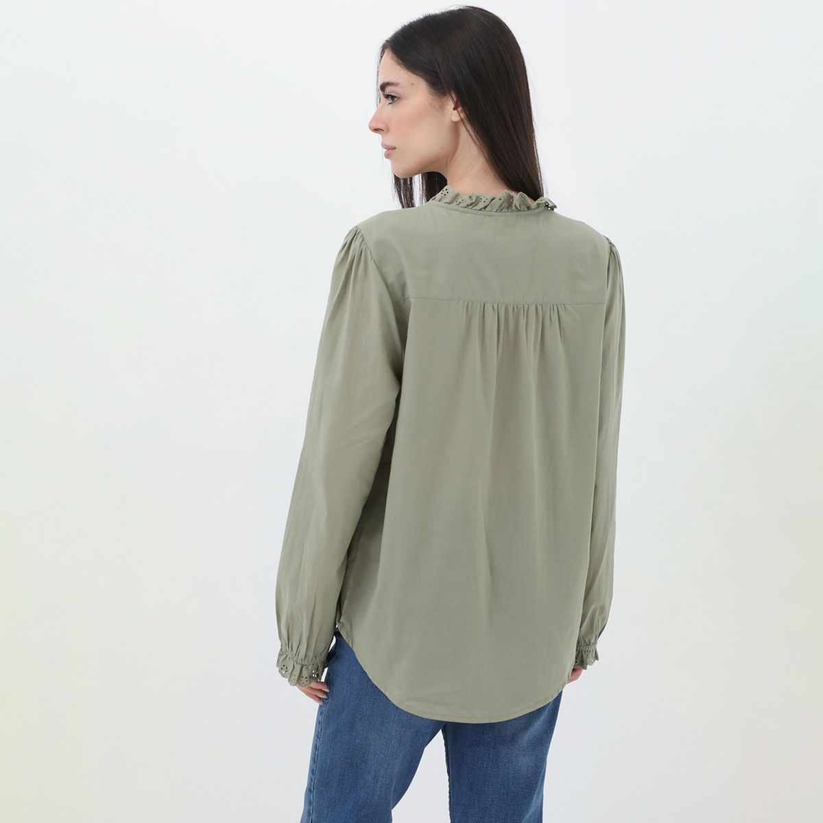 UNIVERSITY CLUB - Blusa Manga Larga Casual Mujer University Club