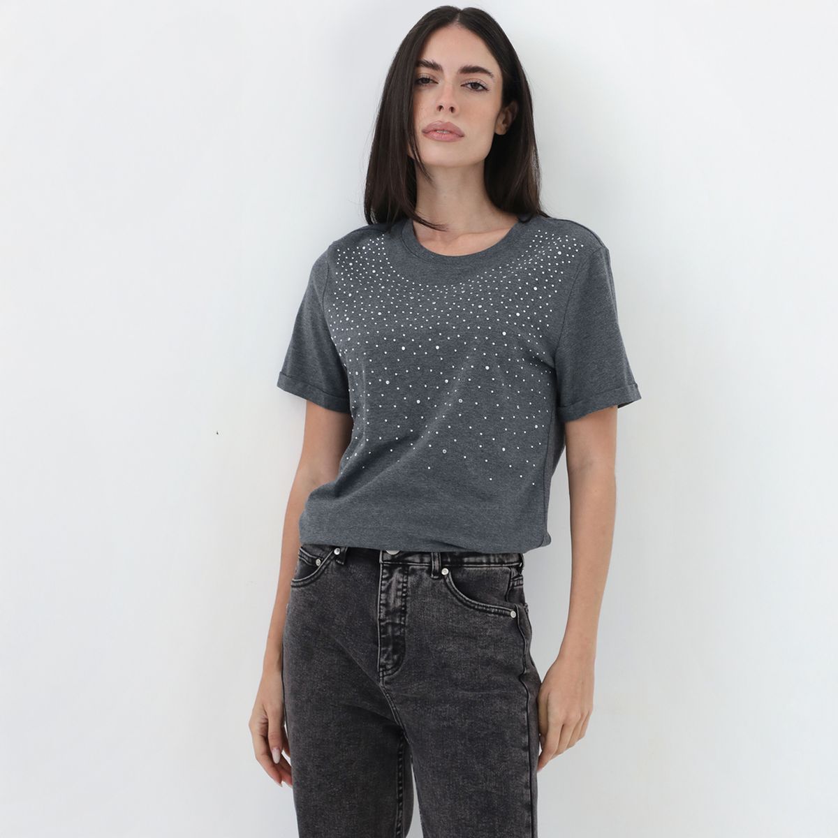 BASEMENT - Polo Manga Corta 100% Algodón Mujer Basement