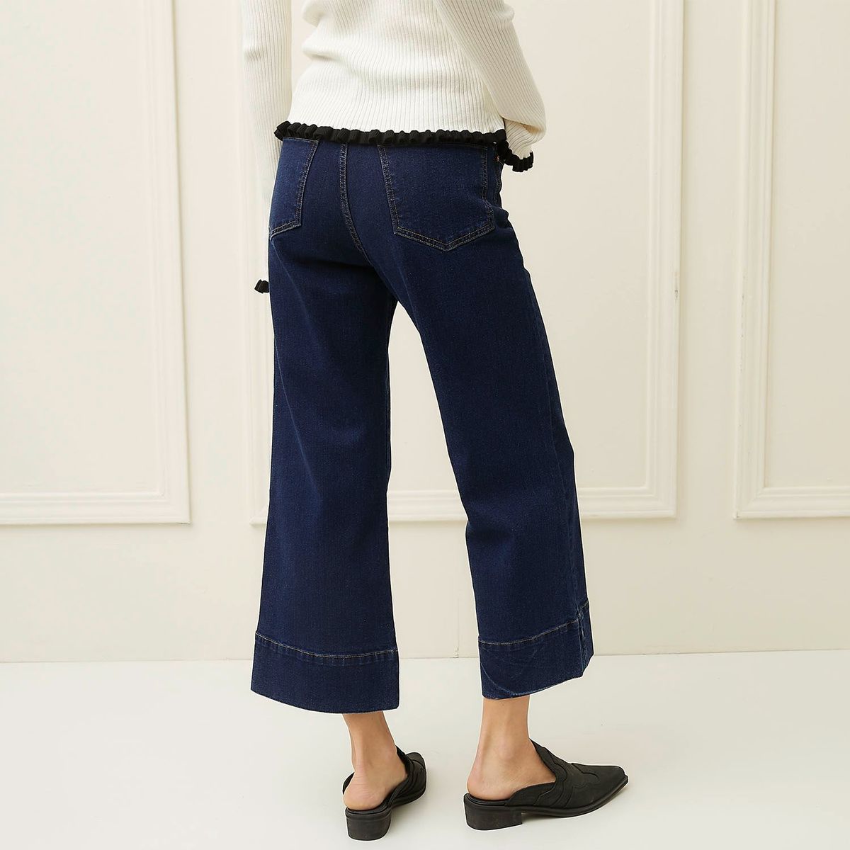 BASEMENT - Jean Culotte Tiro Alto Mujer Basement