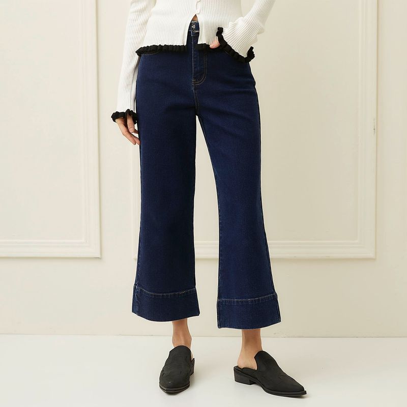 BASEMENT - Jean Culotte Tiro Alto Mujer Basement