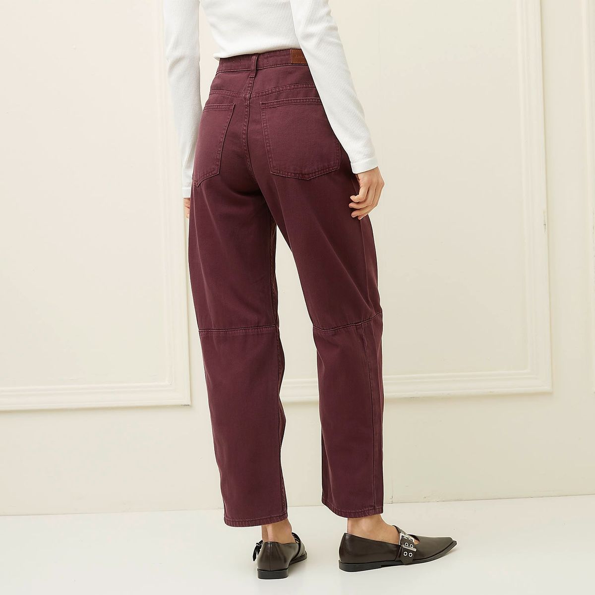 BASEMENT - Jean Baggy Tiro Alto Mujer Basement.