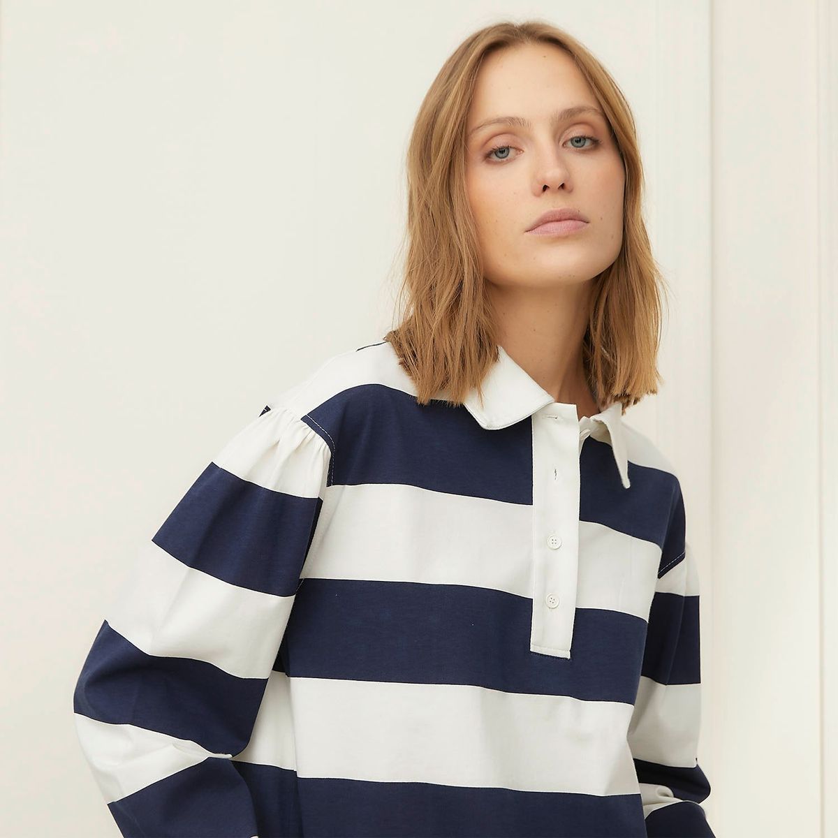 BASEMENT - Blusa Manga Larga Casual Mujer Basement