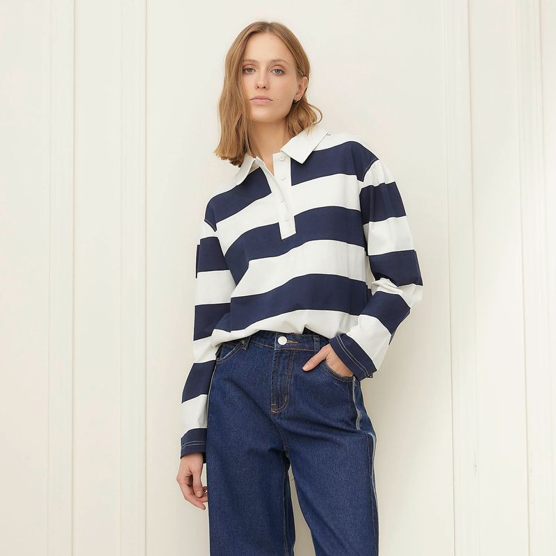 BASEMENT - Blusa Manga Larga Casual Mujer Basement