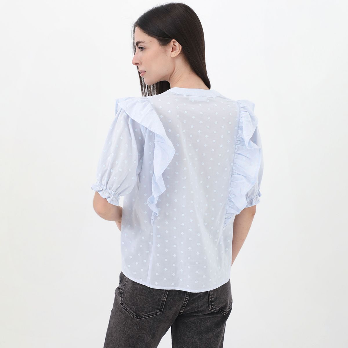 UNIVERSITY CLUB - Blusa Casual 100% Algodón Mujer University Club