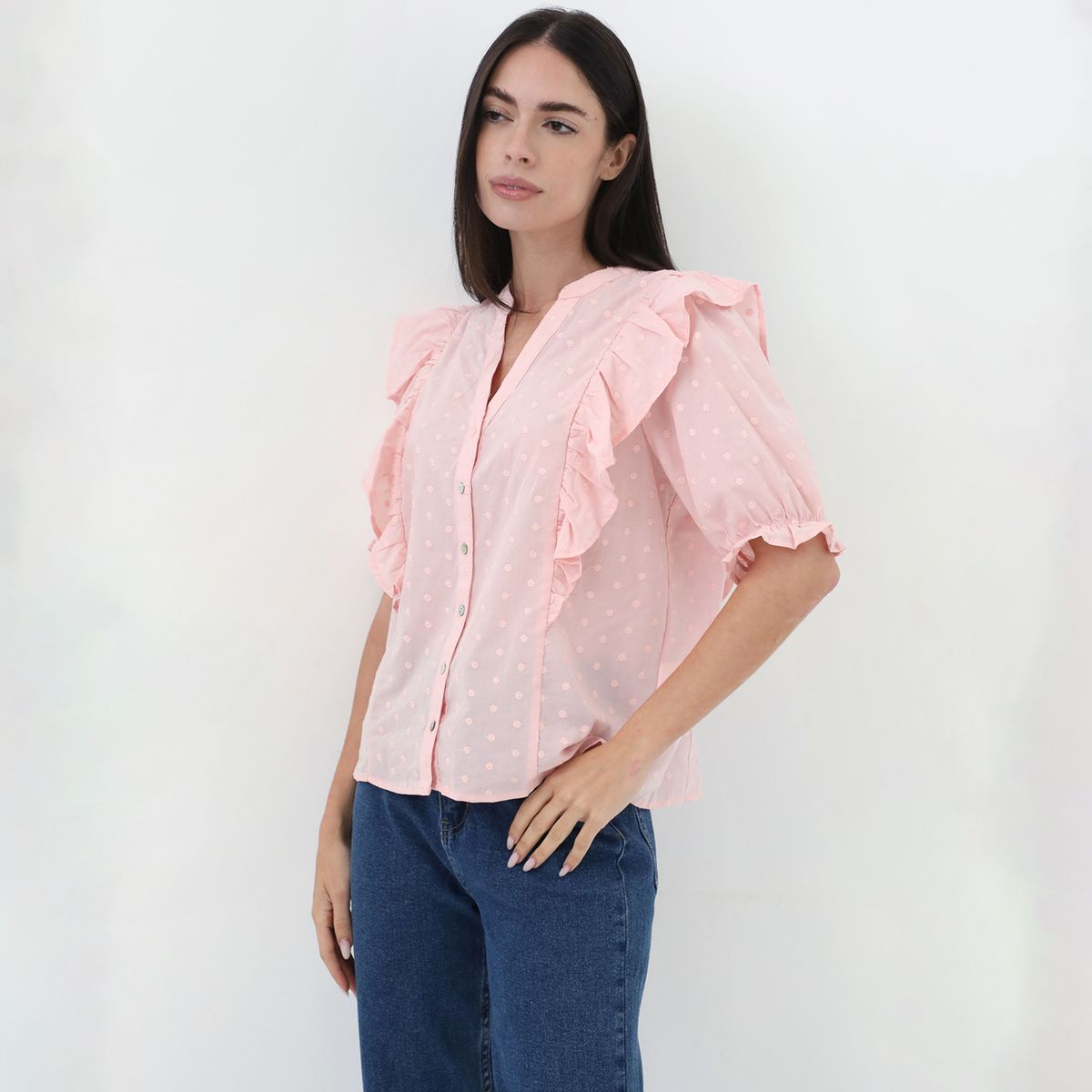 UNIVERSITY CLUB - Blusa Casual 100% Algodón Mujer University Club