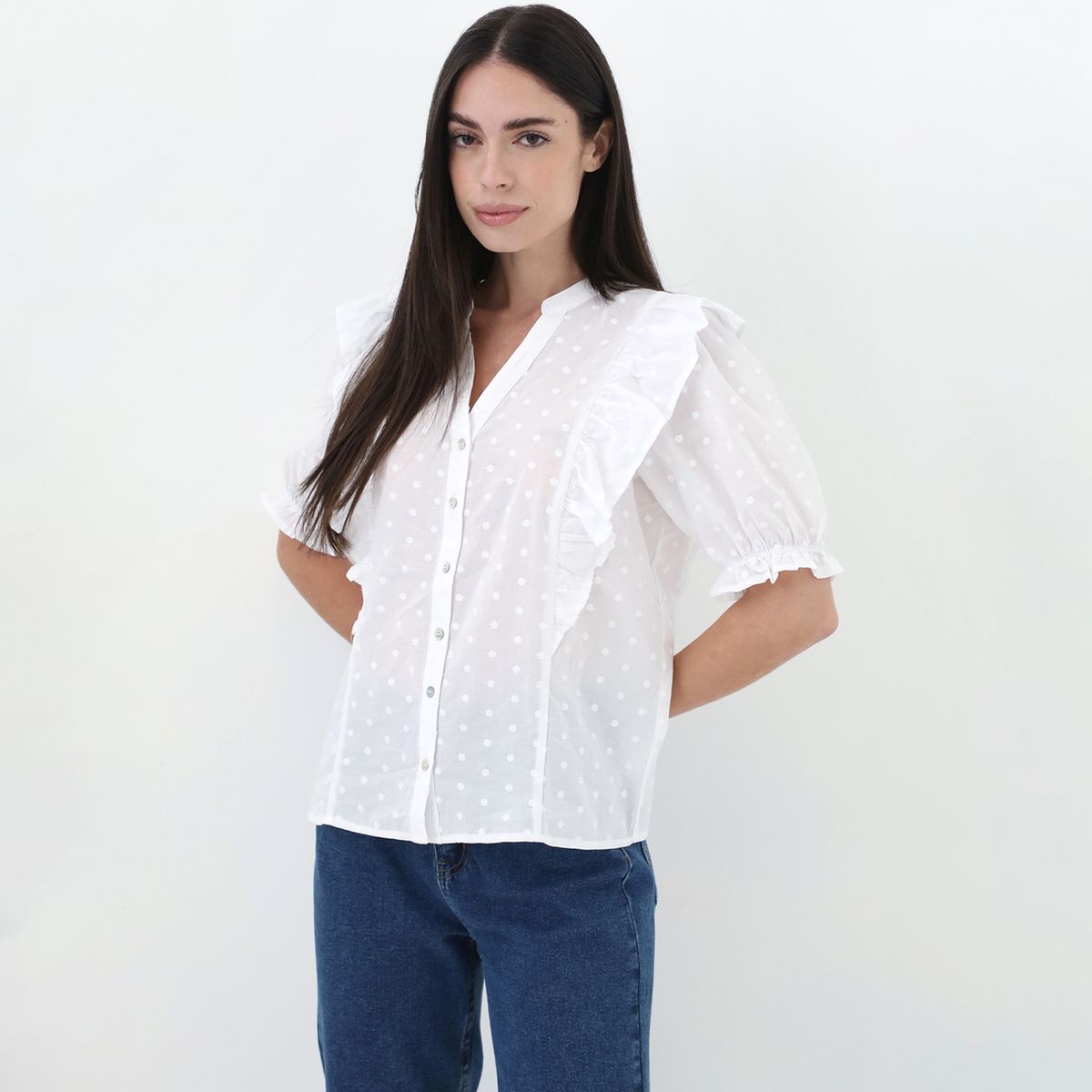 UNIVERSITY CLUB - Blusa Casual 100% Algodón Mujer University Club